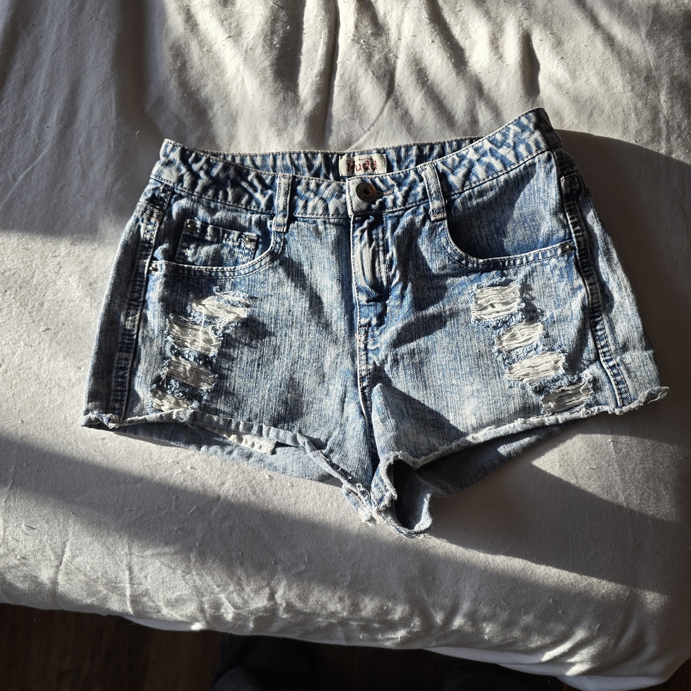 Denim Distressed Women Shorts